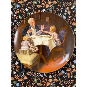 NORMAN ROCKWELL Heritage Collection Plate #9 ~ "THE GOURMET"